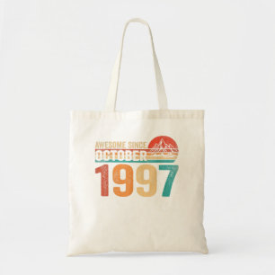 25 Years Old Gifts 25th Birthday Awesome Since Oct Tote Bag