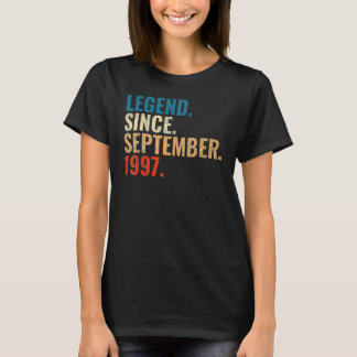 25 Years Old Legend Since September 1997 25th Bir T-Shirt