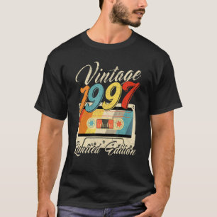 25 Years Old Vintage 1997 Cassette Tape Retro 25th T-Shirt