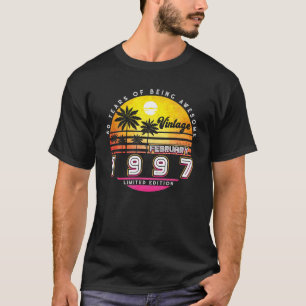 25 Years Old Vintage 1997 Limited Edition February T-Shirt
