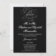 25 Years Together Silver Wedding Anniversary Party