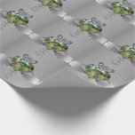 25th,10th,11th,20th Wedding Anniversary Claddaugh Wrapping Paper<br><div class="desc">Doesn't this make a bold and pleasant impression in honour of your wedding anniversary in a silver-like,  claddaugh design to set off your gorgeous photo?</div>