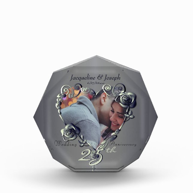 25th,10th,11th,20th Wedding Anniversary   Photo Block (Front)