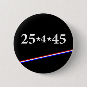 25th Amendment 6 Cm Round Badge