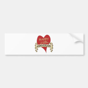25th. Anniversary Bumper Sticker