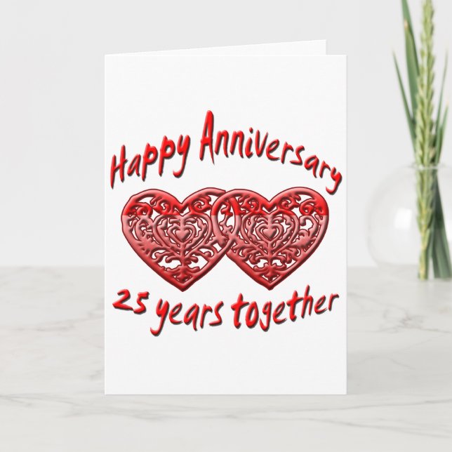 25th. Anniversary Card (Front)