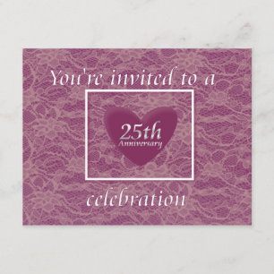 25th Anniversary Celebration Invitation