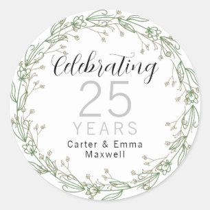 25th Anniversary Classic Round Sticker