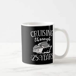 25th Anniversary Cruise His Hers Vacation Match Co Coffee Mug