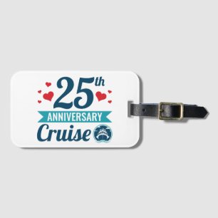 25th Anniversary Cruise Luggage Tag
