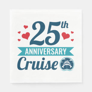 25th Anniversary Cruise Napkin