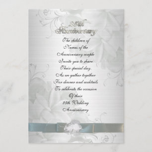 25th anniversary for parents invitation