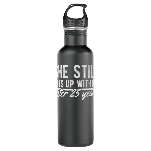 25th Anniversary Gift After 25 Years 710 Ml Water Bottle (Front)