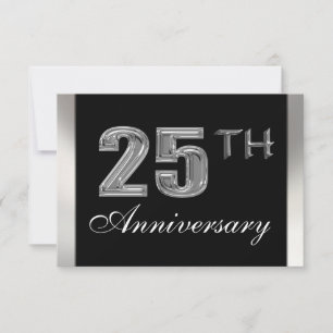 25th Anniversary Invitations