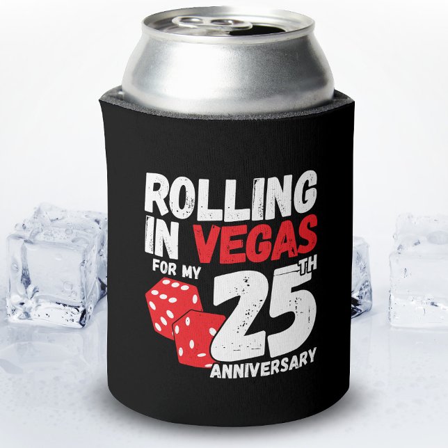 25th Anniversary Married 25 Years Las Vegas Trip Can Cooler (Creator Uploaded)