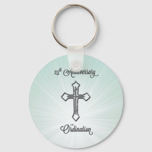25th Anniversary of Ordination, Round, Gift Key Ring