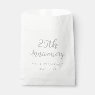 25th Anniversary Paper Party Favour Bags