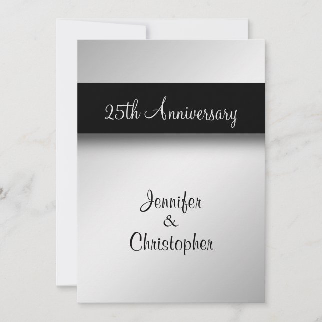 25th Anniversary Party Invitation (Front)