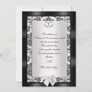 25th Anniversary party Invitation for parents