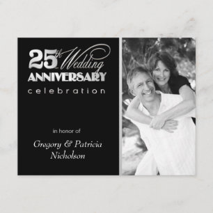 25th Anniversary Party - Photo Invitations
