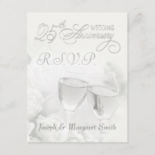 25th Anniversary Party - RSVP Reply Cards