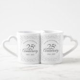 25th Silver Wedding Anniversary Coffee Mug