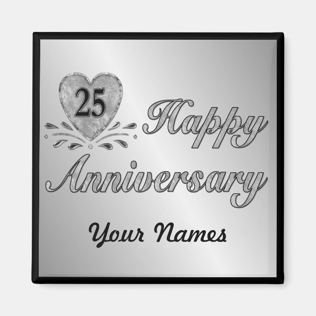 25th Anniversary - Silver Magnet (Front)