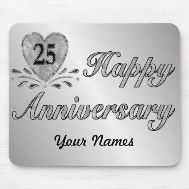 25th Anniversary - Silver Mouse Mat (Front)
