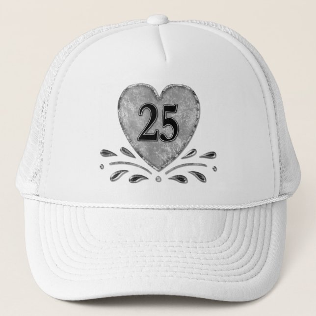 25th Anniversary - Silver Trucker Hat (Front)