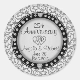 25th Anniversary Stickers