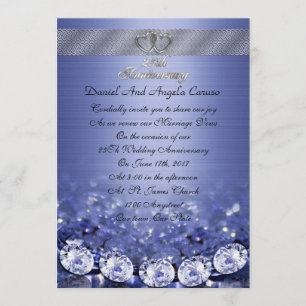 25th Anniversary vow renewal Invitation
