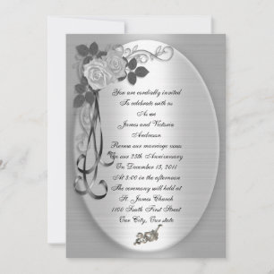 25th Anniversary Vow renewal Invitation