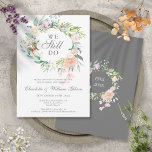 25th Anniversary Vow Renewal Roses Floral Invitation<br><div class="desc">Featuring a delicate watercolour floral greenery garland,  this chic botanical 25th wedding anniversary vow renewal invitation can be personalised with your special anniversary information. The reverse features a matching floral garland framing your anniversary dates in elegant text on a silver background. Designed by Thisisnotme©</div>