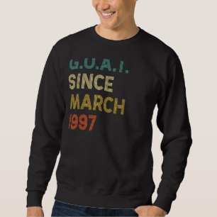 25th Birthday 25 Years Old Goat Since March 1997 Sweatshirt