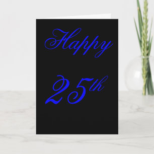 25th birthday card