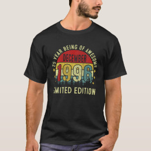25Th Birthday Gift 25 Year Old Awesome Since Decem T-Shirt