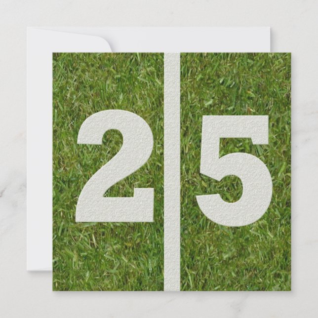 25th Birthday Invitation (Front)