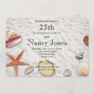 25th birthday invitation