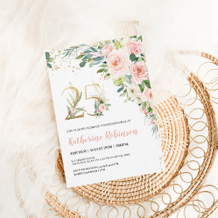 25th birthday invite for her Adult Birthday
