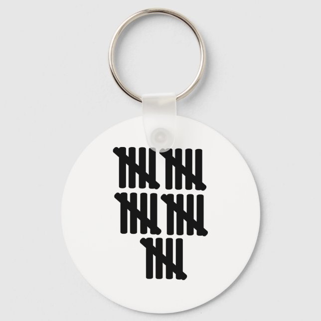 25th birthday key ring (Front)