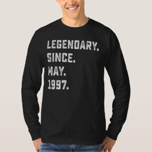 25th Birthday Legendary Since May 1997 25 Years O T-Shirt