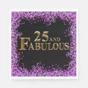 25th Birthday  Napkin