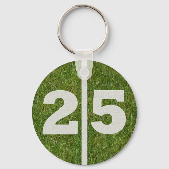 25th Birthday Party Favour Key Ring (Front)