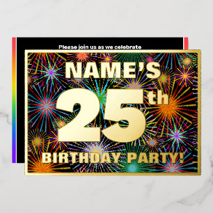 25th Birthday Party — Fun, Colourful Fireworks Loo