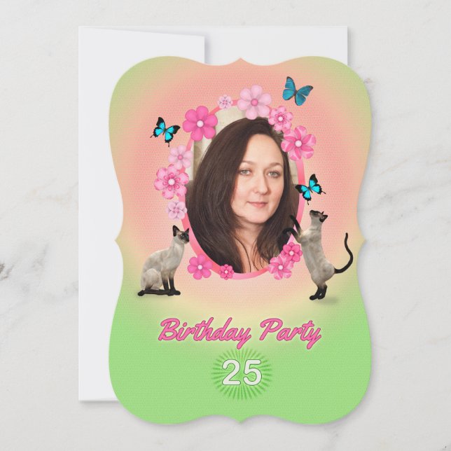 25th Birthday Party Invitation (Front)