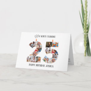 25th Birthday Photo Card