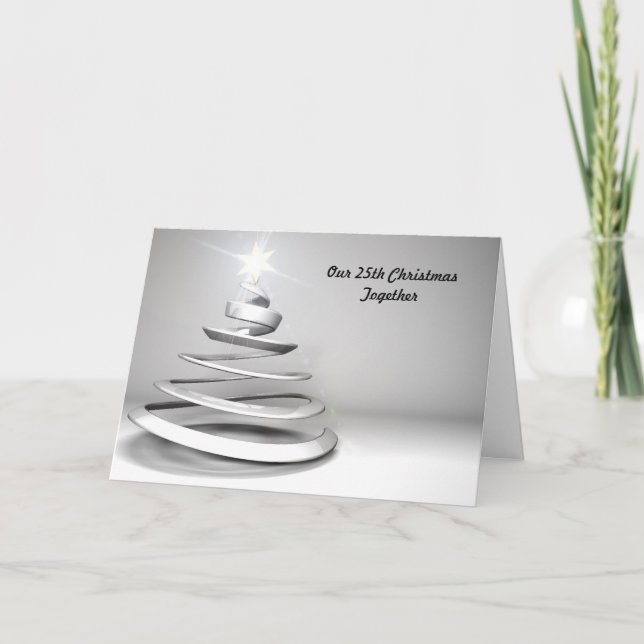 25th Christmas Together Christmas Card (Front)