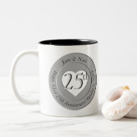 25th Golden Wedding Anniversary Mug