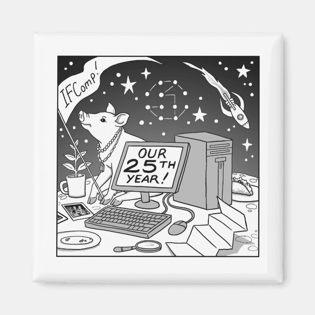 25th IFComp Magnet (Front)