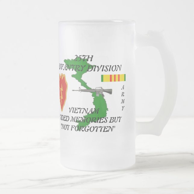 25th Inf Vietnam Frosted Mug (Right)